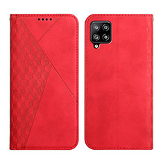 Leather Case Stands Flip Cover Holder Y02X for Samsung Galaxy A42 5G Red
