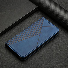 Leather Case Stands Flip Cover Holder Y02X for Samsung Galaxy S20 5G Blue