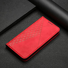 Leather Case Stands Flip Cover Holder Y02X for Samsung Galaxy S20 5G Red