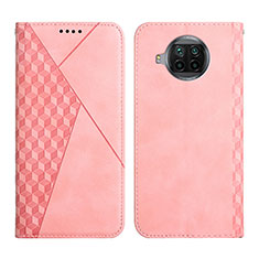 Leather Case Stands Flip Cover Holder Y02X for Xiaomi Mi 10i 5G Rose Gold