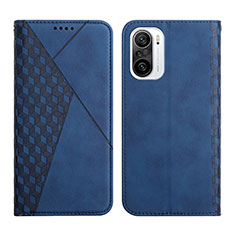 Leather Case Stands Flip Cover Holder Y02X for Xiaomi Mi 11X Pro 5G Blue