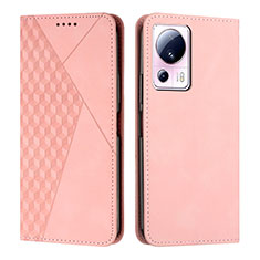 Leather Case Stands Flip Cover Holder Y02X for Xiaomi Mi 12 Lite NE 5G Rose Gold