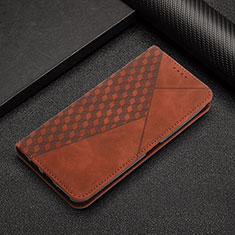 Leather Case Stands Flip Cover Holder Y02X for Xiaomi Mi 13 5G Brown