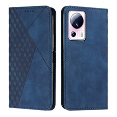 Leather Case Stands Flip Cover Holder Y02X for Xiaomi Mi 13 Lite 5G Blue