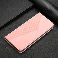 Leather Case Stands Flip Cover Holder Y02X for Xiaomi Poco F5 Pro 5G Rose Gold