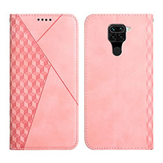 Leather Case Stands Flip Cover Holder Y02X for Xiaomi Redmi 10X 4G Rose Gold