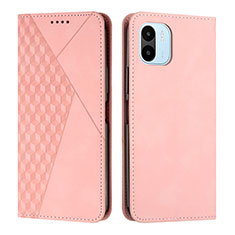 Leather Case Stands Flip Cover Holder Y02X for Xiaomi Redmi A2 Rose Gold