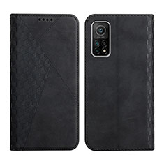 Leather Case Stands Flip Cover Holder Y02X for Xiaomi Redmi K30S 5G Black