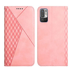 Leather Case Stands Flip Cover Holder Y02X for Xiaomi Redmi Note 11 SE 5G Rose Gold