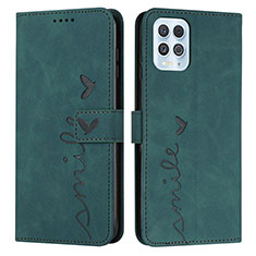Leather Case Stands Flip Cover Holder Y03X for Motorola Moto Edge S 5G Green