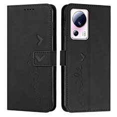 Leather Case Stands Flip Cover Holder Y03X for Xiaomi Mi 12 Lite NE 5G Black