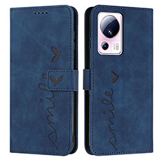 Leather Case Stands Flip Cover Holder Y03X for Xiaomi Mi 12 Lite NE 5G Blue