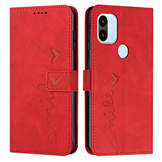 Leather Case Stands Flip Cover Holder Y03X for Xiaomi Redmi A1 Plus Red