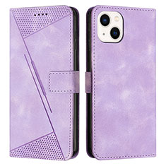 Leather Case Stands Flip Cover Holder Y04X for Apple iPhone 13 Purple