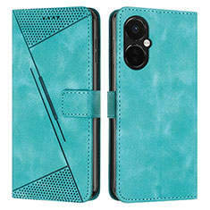 Leather Case Stands Flip Cover Holder Y04X for OnePlus Nord CE 3 5G Green