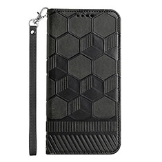 Leather Case Stands Flip Cover Holder Y06B for Samsung Galaxy S20 Lite 5G Black