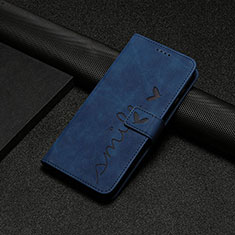 Leather Case Stands Flip Cover Holder Y06X for Realme V50s 5G Blue