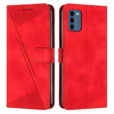 Leather Case Stands Flip Cover Holder Y07X for Nokia C300 Red
