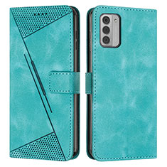 Leather Case Stands Flip Cover Holder Y07X for Nokia G42 5G Green