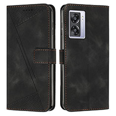 Leather Case Stands Flip Cover Holder Y07X for Realme V23 5G Black