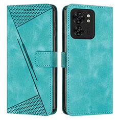 Leather Case Stands Flip Cover Holder Y08X for Motorola Moto Edge (2023) 5G Green