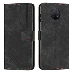 Leather Case Stands Flip Cover Holder Y08X for Nokia G30 Black