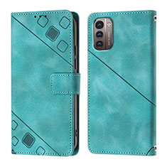 Leather Case Stands Flip Cover Holder YB1 for Nokia G21 Green