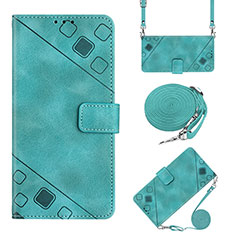 Leather Case Stands Flip Cover Holder YB2 for Nokia G400 5G Green
