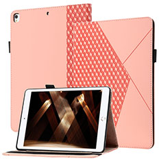 Leather Case Stands Flip Cover Holder YX1 for Apple iPad 10.2 (2021) Rose Gold