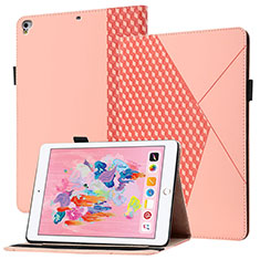 Leather Case Stands Flip Cover Holder YX1 for Apple New iPad 9.7 (2017) Rose Gold