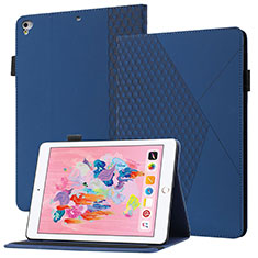 Leather Case Stands Flip Cover Holder YX1 for Apple New iPad 9.7 (2018) Blue