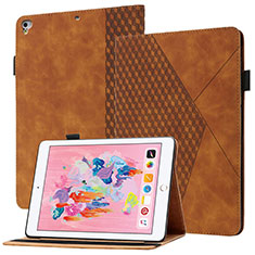 Leather Case Stands Flip Cover Holder YX1 for Apple New iPad 9.7 (2018) Brown