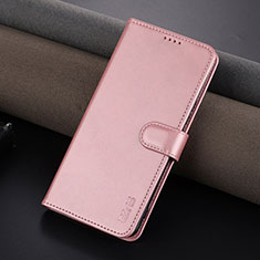 Leather Case Stands Flip Cover Holder YZ1 for Huawei Honor 80 Pro 5G Rose Gold