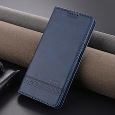 Leather Case Stands Flip Cover Holder YZ1 for Xiaomi Redmi Note 13 5G Blue