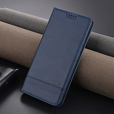 Leather Case Stands Flip Cover Holder YZ1 for Xiaomi Redmi Note 13 Pro 5G Blue