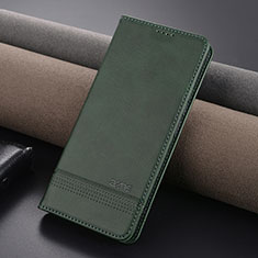 Leather Case Stands Flip Cover Holder YZ1 for Xiaomi Redmi Note 13 Pro 5G Green