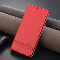 Leather Case Stands Flip Cover Holder YZ1 for Xiaomi Redmi Note 13 Pro+ Plus 5G Hot Pink