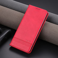 Leather Case Stands Flip Cover Holder YZ2 for Huawei Honor 90 5G Hot Pink