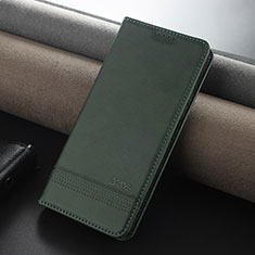 Leather Case Stands Flip Cover Holder YZ2 for Huawei Honor 90 Lite 5G Green