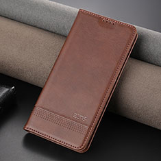 Leather Case Stands Flip Cover Holder YZ2 for Huawei Nova 11 Ultra Brown