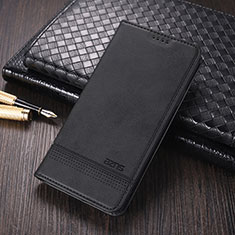 Leather Case Stands Flip Cover Holder YZ2 for Oppo A58 5G Black