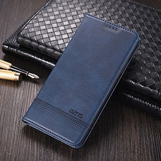 Leather Case Stands Flip Cover Holder YZ2 for Oppo A78 5G Blue