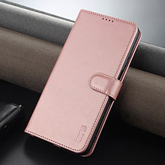Leather Case Stands Flip Cover Holder YZ3 for Huawei Nova Y91 Rose Gold