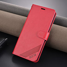 Leather Case Stands Flip Cover Holder YZ3 for Xiaomi Redmi Note 13 5G Hot Pink