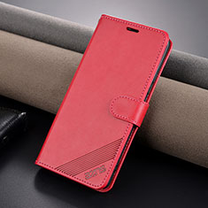 Leather Case Stands Flip Cover Holder YZ3 for Xiaomi Redmi Note 13 Pro+ Plus 5G Hot Pink