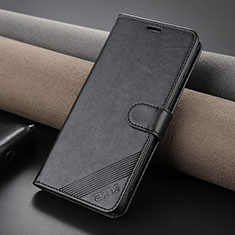 Leather Case Stands Flip Cover Holder YZ4 for Huawei P60 Pro Black