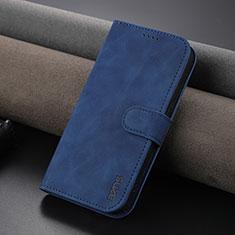 Leather Case Stands Flip Cover Holder YZ5 for Apple iPhone 14 Pro Blue