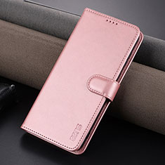 Leather Case Stands Flip Cover Holder YZ5 for Huawei P60 Hot Pink