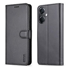 Leather Case Stands Flip Cover Holder YZ5 for OnePlus Nord CE 3 5G Black