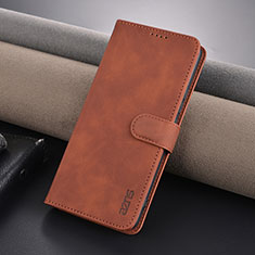 Leather Case Stands Flip Cover Holder YZ5 for Xiaomi Redmi Note 13 Pro+ Plus 5G Brown